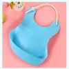 New Çocuk Bebek Mama Önlüğü Dökülme Engelleyici Bükülebilir Mavi