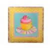 New Decotown Duvar Panosu 40*40 Cup Cake Muffin Motifli Duvar Süsü