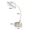 New Dokunmatik 3 Farklı Büyük LED Işıklı Çalışma Masası Üstü Kıvrılabilir Başlıklı Lamba