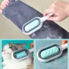 New Evcil Hayvanlar İçin Çift Taraflı Pet Fırçası Nemli Tüy Tarama Tarağı