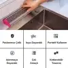 New Evye Üstü Katlanır Nihale Paslanmaz Çelik Pratik Sebze Meyve Bulaşık Kurutma Süzgeci