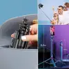 New Fotoğraf Makinası ve Telefon Takılabilen 2si 1 Arada 2.2m Uzayan Selfie Çubuğu Kumandalı Tripod