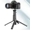 New Fotoğraf Makinası ve Telefon Takılabilen 2si 1 Arada 2.2m Uzayan Selfie Çubuğu Kumandalı Tripod