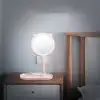 New Kedi Kulaklı Telefon Standlı Yuvarlak Dokunmatik Led Ayarlı Masa Üstü Makyaj Aynası