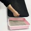 New Kedi Tuvalet Önü Kum Toplayıcı Temizleyici Elekli Gri Paspas