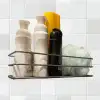 New Kendiliğinden Yapışkanlı Krom Paslanmaz Metal Şampuanlık Banyo Düzenleyici Raf