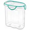 New Kilitli Kapaklı Contalı Hava,Su Sıvı Geçirmez 2,4 Litre Erzak Saklama Kabı-SA590