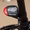 New LED Güneş Enerjisi ile Şarj Edilebilir Bisiklet Kuyruk Lambası Solar Bisiklet Lambası