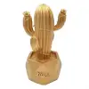 New Led Işıklı Sevimli Kaktüs Dekoratif Masa Lambası Mini Biblo Gece Lambası-GOLD