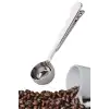 New Mandallı Kahve Ölçü Kaşığı Silver Çok Fonksiyonlu Paslanmaz Çelik Kaşık