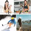 New Masaüstü Tripod Olabilen Telefon Tutuculu Kablosuz Kumandalı Selfie Çubuğu