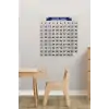 New Matematik Öğreten Yüzlük Tablo Duvarda İz Bırakmaz Akıllı Kağıt Yapışkansız Statik  60x60 cm