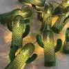 New Pilli Yeşil Kaktüs Led Işık Zinciri Dekoratif Süs Aydınlatması
