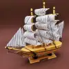 Büyük Boy Yelkenli Ahşap Gemi