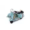 Dekoratif Metal Scooter Sepetli