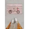 Dijital Baskı Dekoratif Bisiklet Pudra Kapı Önü Paspası K-1265