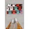 Dijital Baskı Dekoratif Kuş Evi Renkli Kapı Önü Paspası K-1218