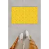 Dijital Baskı Dekoratif Motif Sarı Kapı Önü Paspası K-1277