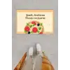 Dijital Baskı Dekoratif Pizza Pudra Kapı Önü Paspası K-1211