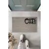 Dijital Baskı Gri Kedili Cute Cats Dekoratif Kapı Paspası K-2063
