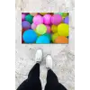 Dijital Baskı Renkli Balon Desen Kapı Önü Paspası K-1015