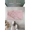 Dijital Modern Dalgalı Koyu Pembe Kapı Paspası Dış Mekan Paspas K-3118
