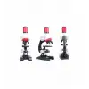 Eğitici Mikroskop Kiti Zoom Led Işıklı 100x 400x 1200x St1200x