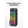 Gts-1852 Taşınabilir Rgb Ledli Bluetooth Hoparlör Usb-tf Siyah