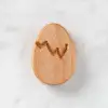 Hobi Baby Yumurta Figürlü Organik Ahşap Boncuk - F