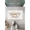 Home Beyaz Kapı Önü Paspası Angels Kediler Desen  K-3343