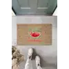 Kahverengi Kapı Önü Paspası Hello Summer Karpuz Desen  K-3262