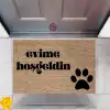 Kapı Önü Paspası Dekoratif Dijital Baskı Evime Hoşgeldin P-2426