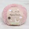 La Mia Alpaca Boucle 50 Gr Pembe El Örgü İpi - L332 - 34387