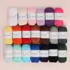La Mia Mini Mercerized Cotton 20li Paket Renkli El Örgü İpi - 33825
