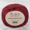 La Mia Natural Jute Twine 100 gr Bordo Jüt İp - L211 - 34105
