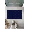 Lacivert Kapı Önü Paspası Geometrik Desen  K-3256