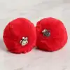 Loren 1 Çift Ayakkabı Ponponu Kırmızı