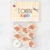 Loren Crafts 8li Balık Düğme - 1157