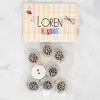Loren Crafts 8li Balık Düğme - 1164