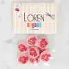 Loren Crafts 8li Balık Düğme - 1178