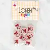 Loren Crafts 8li Gülen Yüz Düğme - 1019