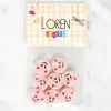 Loren Crafts 8li Gülen Yüz Düğme - 1023