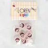 Loren Crafts 8li Gülen Yüz Düğme - 1025