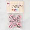 Loren Crafts 8li Kedi Düğme - 1027
