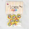 Loren Crafts 8li Kedi Düğme - 1063