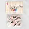 Loren Crafts 8li Panda Düğme - 1053