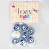 Loren Crafts 8li Panda Düğme - 1056