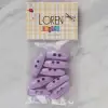 Loren Crafts lila 8 li çoban düğmesi - 89