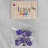 Loren Crafts lila 8 li düğme - 235