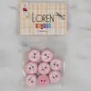 Loren Crafts pembe 8 li balık düğme - 570